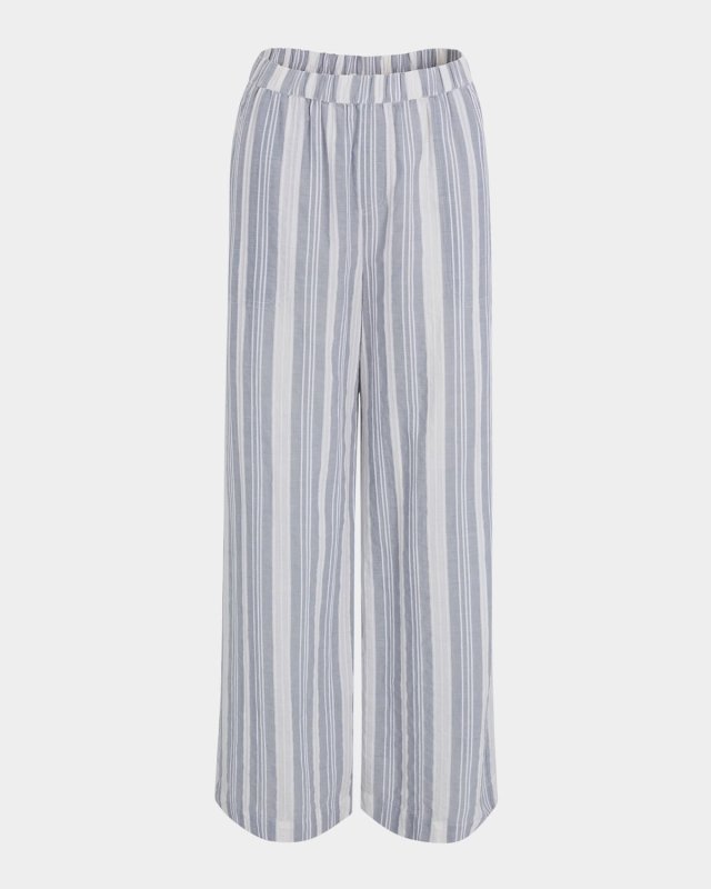 Raegan Striped Linen-Blend Pants